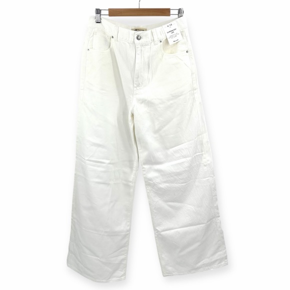 Madewell Superwide-Leg Jeans: Airy Denim Edition in tile white Size 28 - Picture 3 of 9